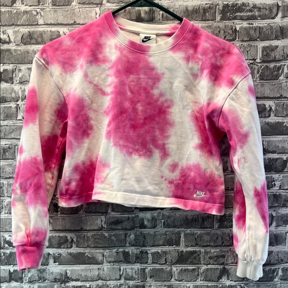 Girls Nike long sleeves cropped sweatshirt - Picture 1 of 8